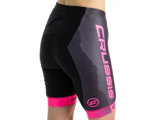 Dámské elastické kraťasy CRUSSIS, černá/růžová, vel. M