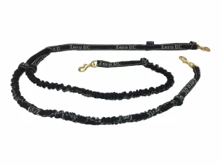 Crussis Vodítko s tlumičem pro 2 psy nad 10kg (2,5m, 2 karabiny, černé)