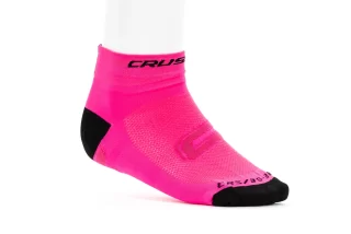 Cyklistické ponožky CRUSSIS, růžovo/černé, vel. 39-42