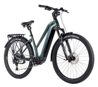 E-BIKE 28" BEND LADY CROSS 20"-2,  GREEN BOTTLE (M510)